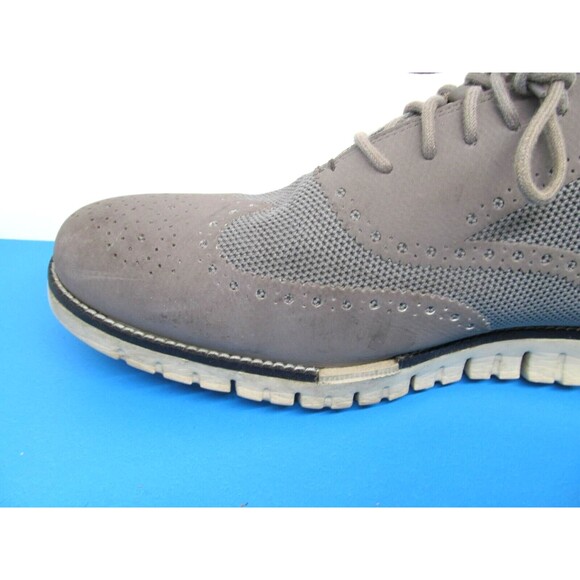 Cole Haan Zerogrand Mens Grey Leather Wingtip Lace Up Sneakers Size 13 M - Picture 13 of 16